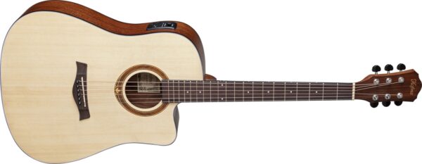 Violão Eletroacustico Hofma HMF 290 para destros natural satin